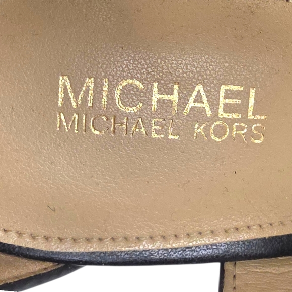 MICHAEL Michael Kors Berkley Lock Leather Platform Sandal Size 7 - Picture 9 of 12